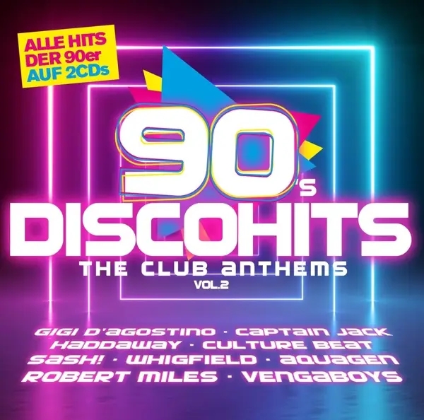 Album artwork for 90s Disco Hits-The Club Antehms Vol.2 by Various