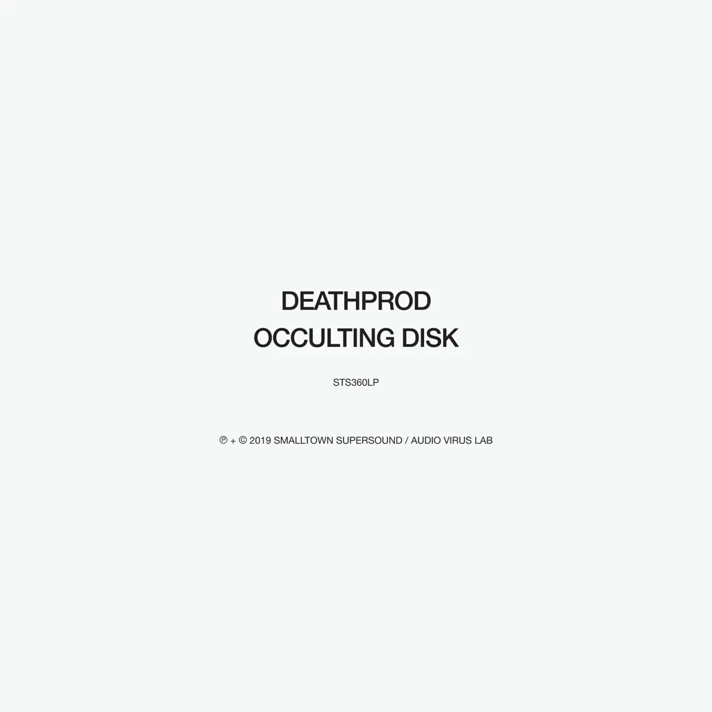 Album artwork for Occulting Disk by Deathprod