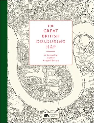 Album artwork for The Great British Colouring Map: A Colouring Journey Around Britain by Ordnance Survey 