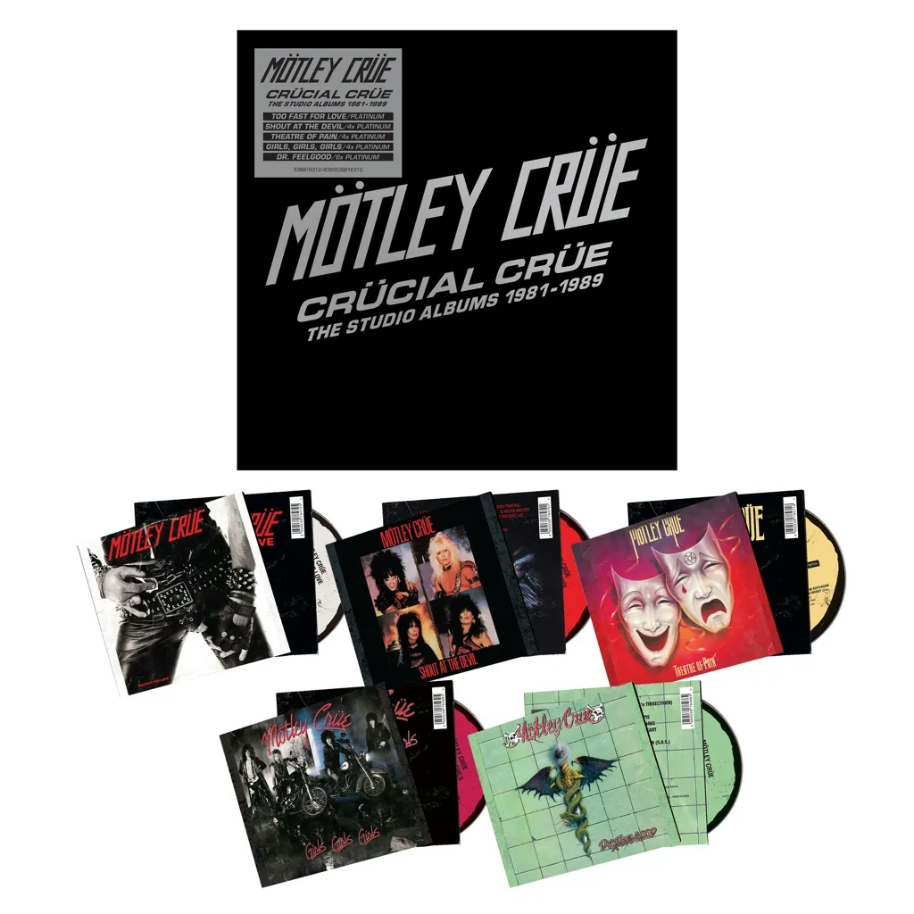 Album artwork for Crucial Crue The Studio Albums 1981-1989 by Motley Crue