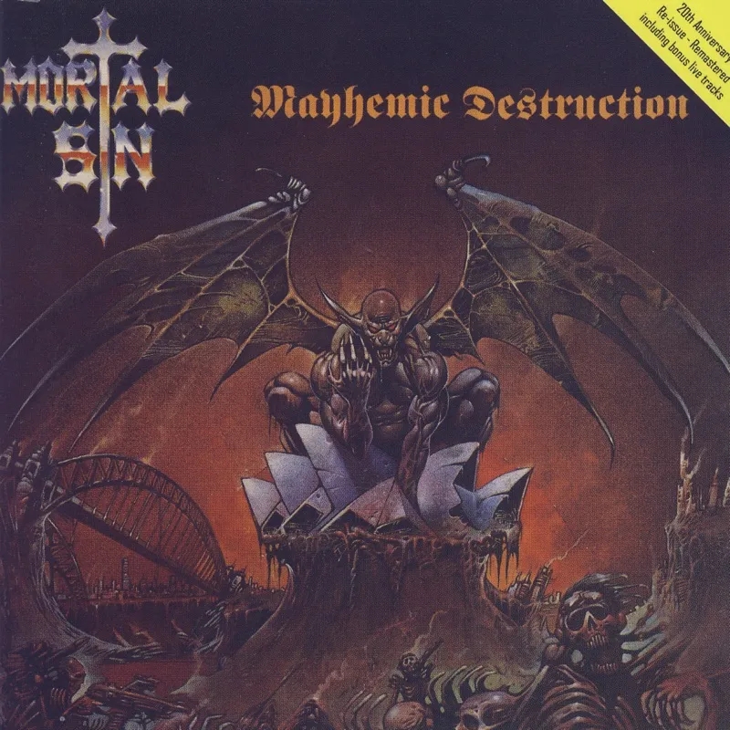 Album artwork for Mayhemic Destruction by Mortal Sin