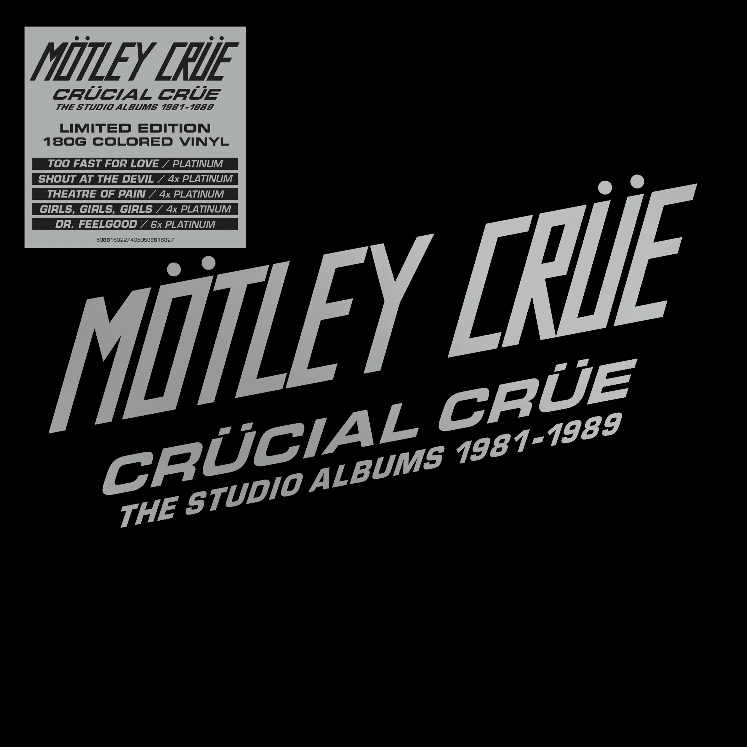 Album artwork for Crucial Crue The Studio Albums 1981-1989 by Motley Crue