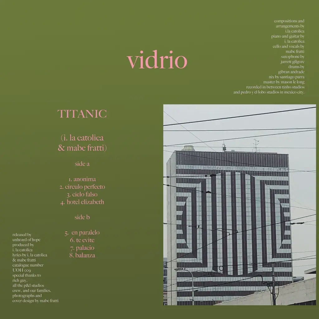 Album artwork for Vidrio by Titanic