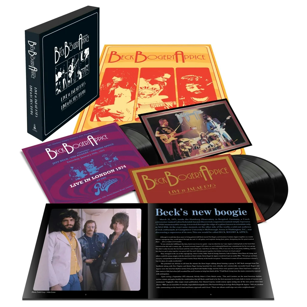 Album artwork for Live 1973 & 1974 by Jeff Beck, Tim Bogart, Carmine Appice