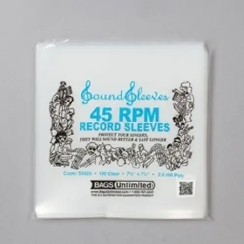 Album artwork for 7 Inch 45 RPM Record Outer Sleeve - 100 Count (Clear) by Bags Unlimited