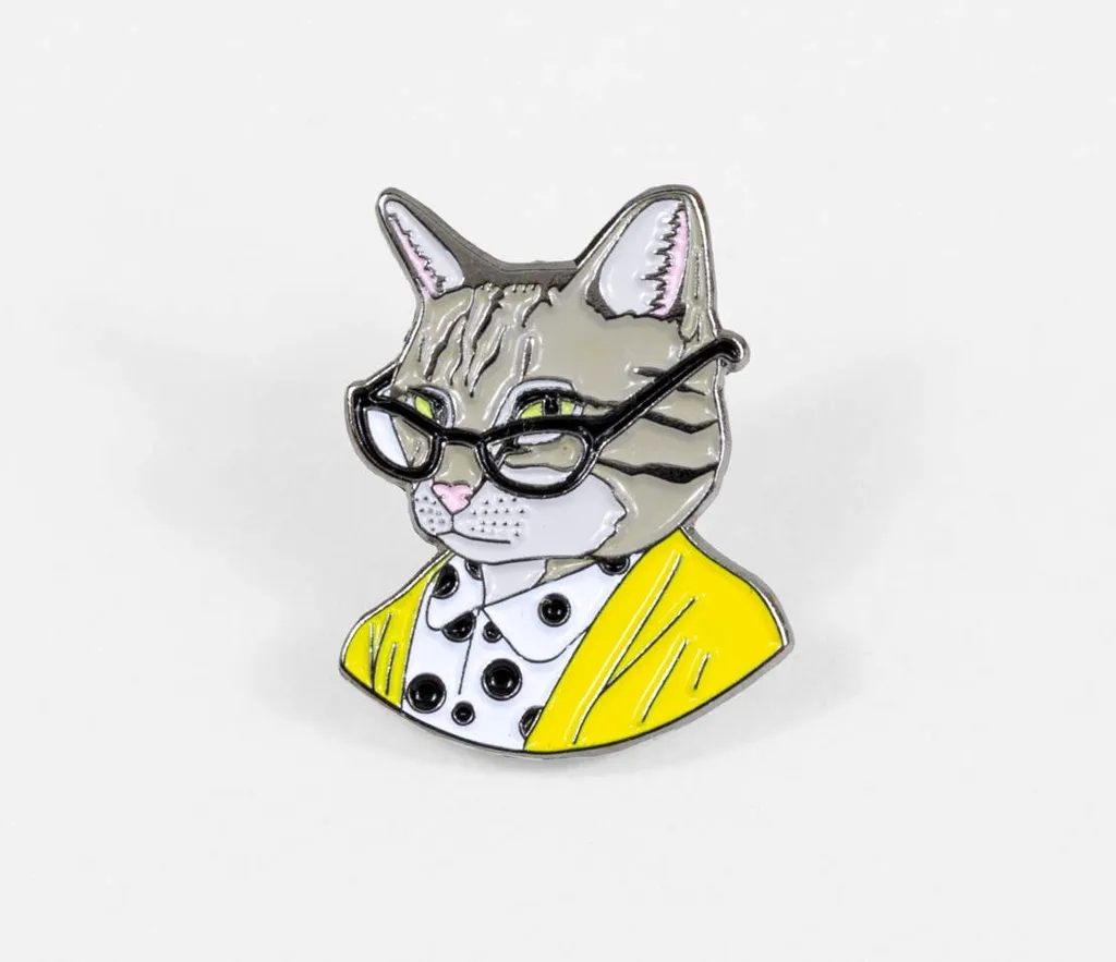 Album artwork for Tabby Cat Lady Enamel Pin by Berkley Illustration