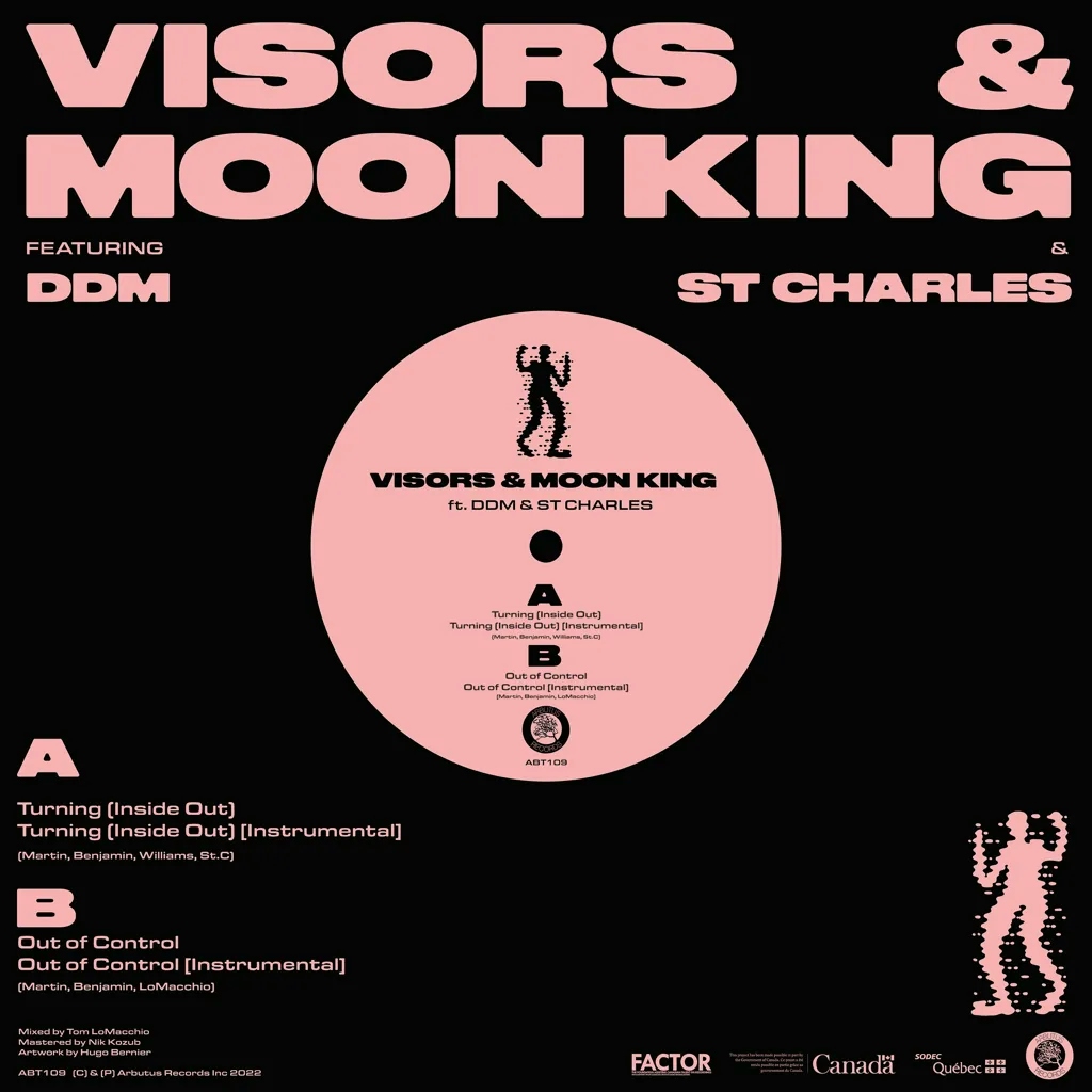 Album artwork for Turning (Inside Out) b/w Out Of Control by Moon King, Visors