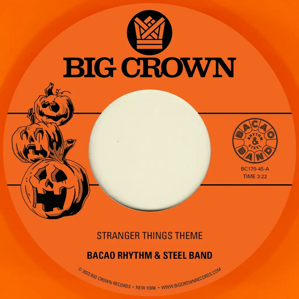 Album artwork for Stranger Things Theme b/w Halloween Theme  by Bacao Rhythm and Steel Band