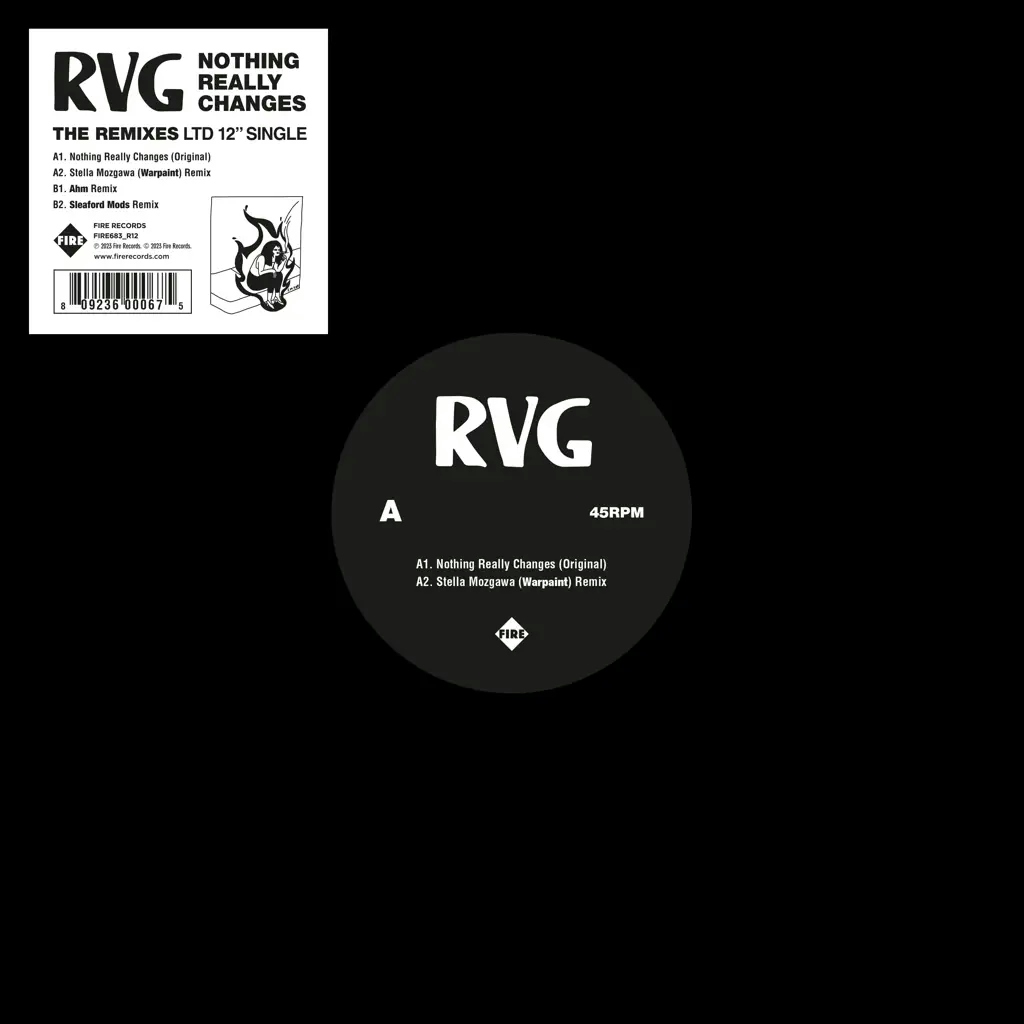 Album artwork for Nothing Really Changes (The Remixes) by RVG