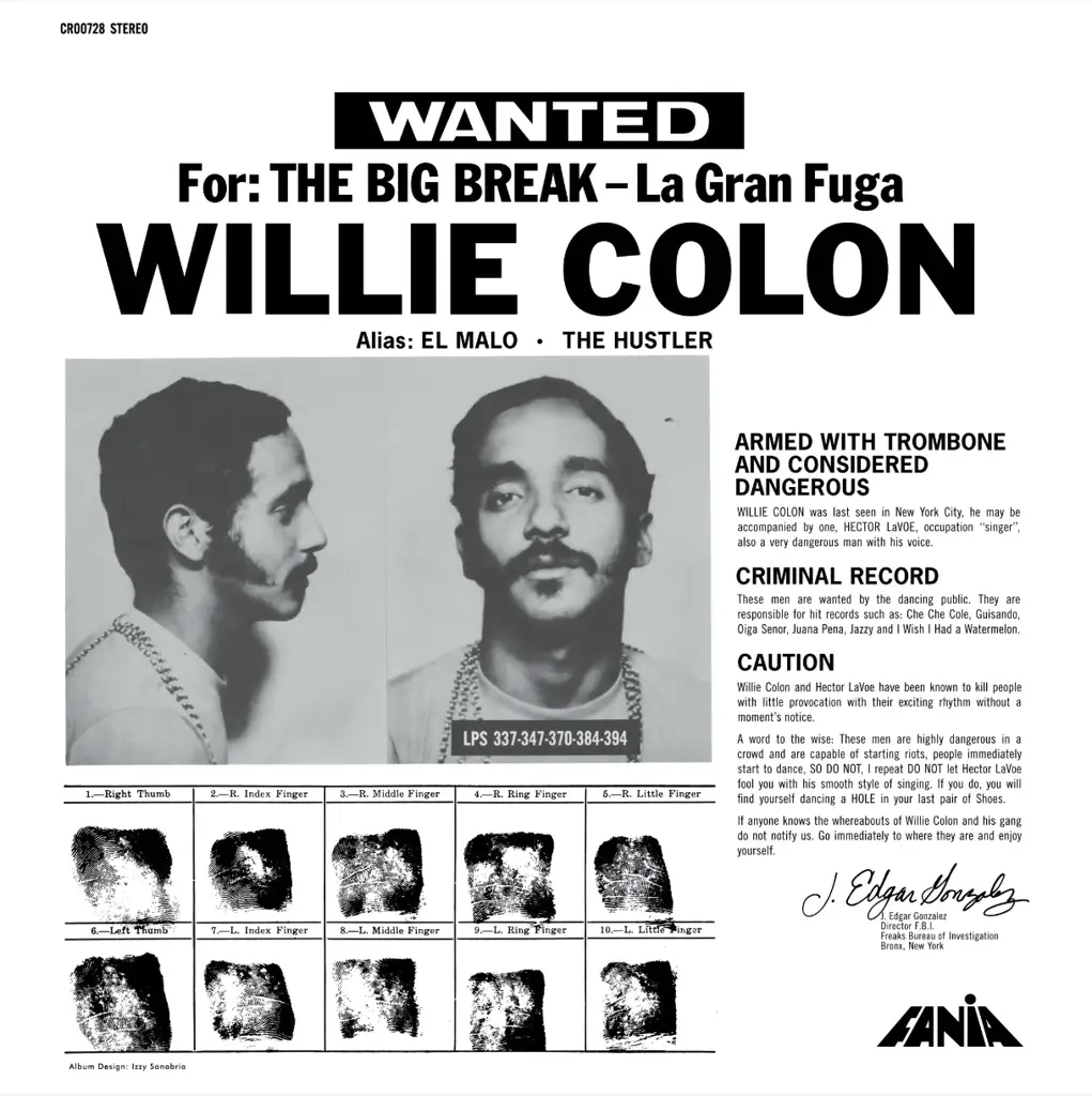 Album artwork for Wanted By The FBI / The Big Break - La Gran Fuga by Willie Colon