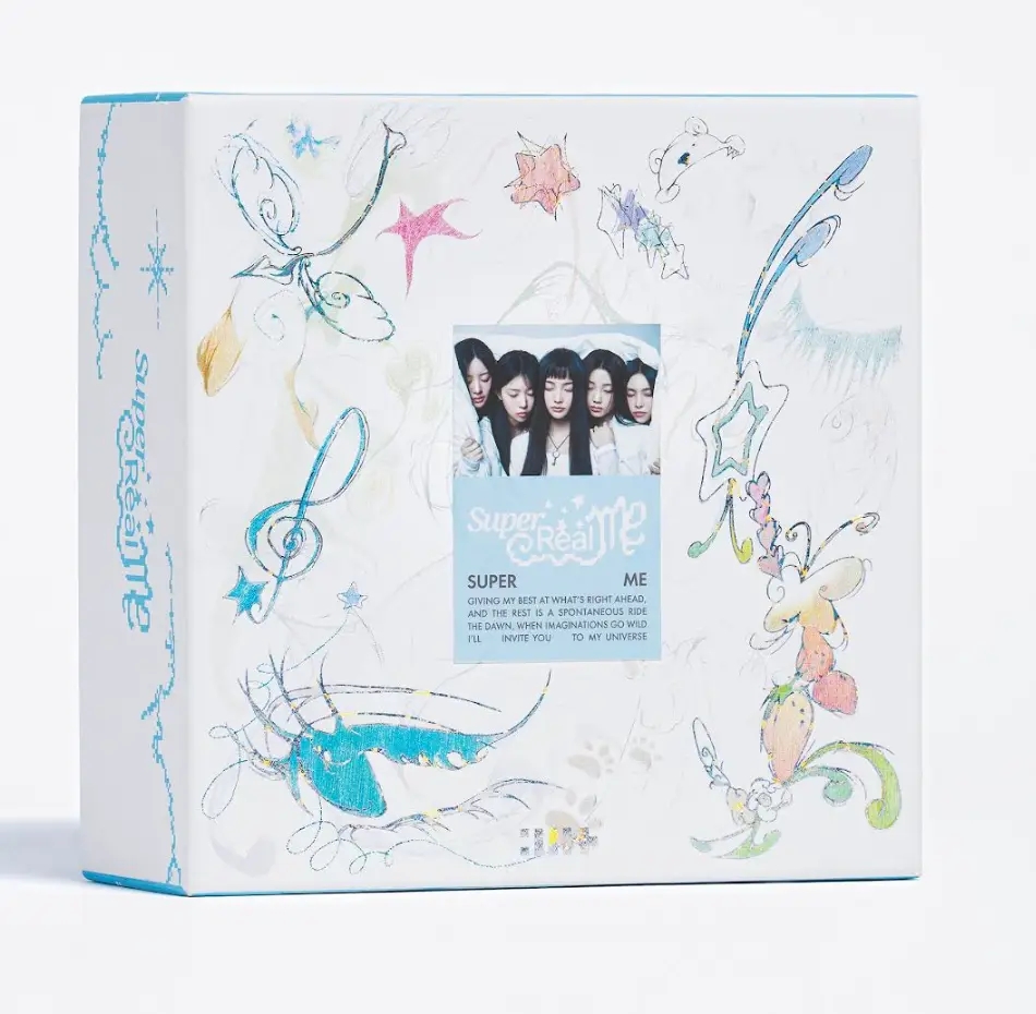 Album artwork for ILLIT 1st Mini Album ‘SUPER REAL ME' by Illit