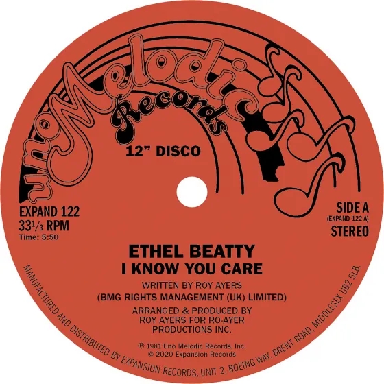 Album artwork for I Know You Care / It's Your Love by Ethel Beatty 