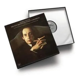 Album artwork for The Five Beethoven Piano Concertos by Glenn Gould