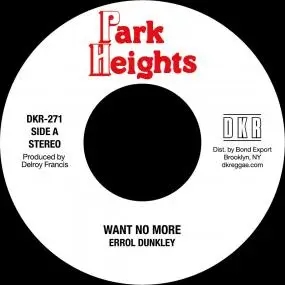 Album artwork for Want No More by Errol Dunkley
