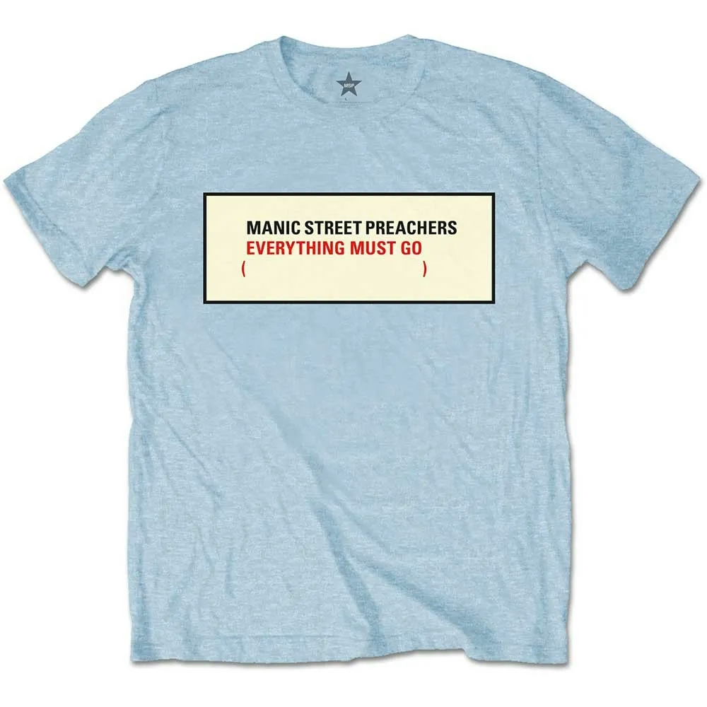 Album artwork for Unisex T-Shirt Everything Must Go by Manic Street Preachers