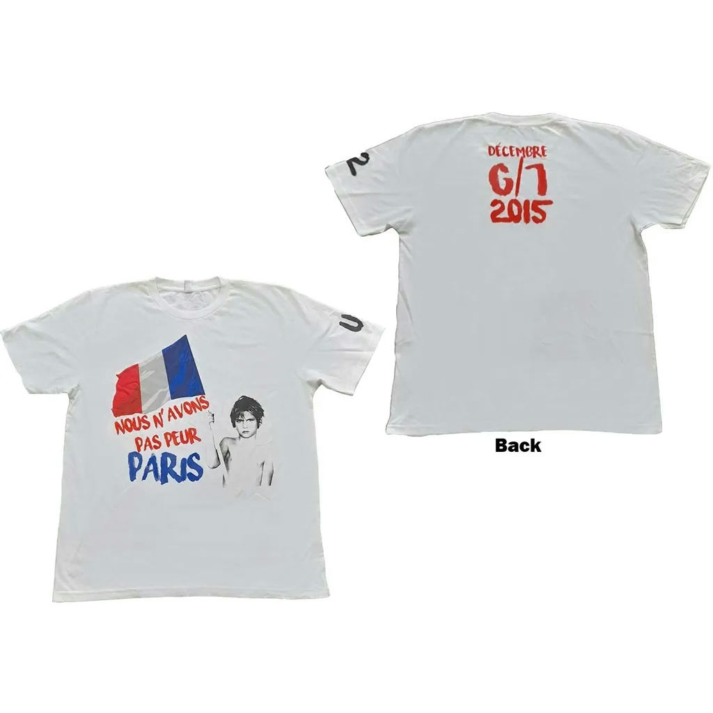 Album artwork for Unisex T-Shirt Paris 2015 Nous N'Avons Pas Peur Back Print by U2