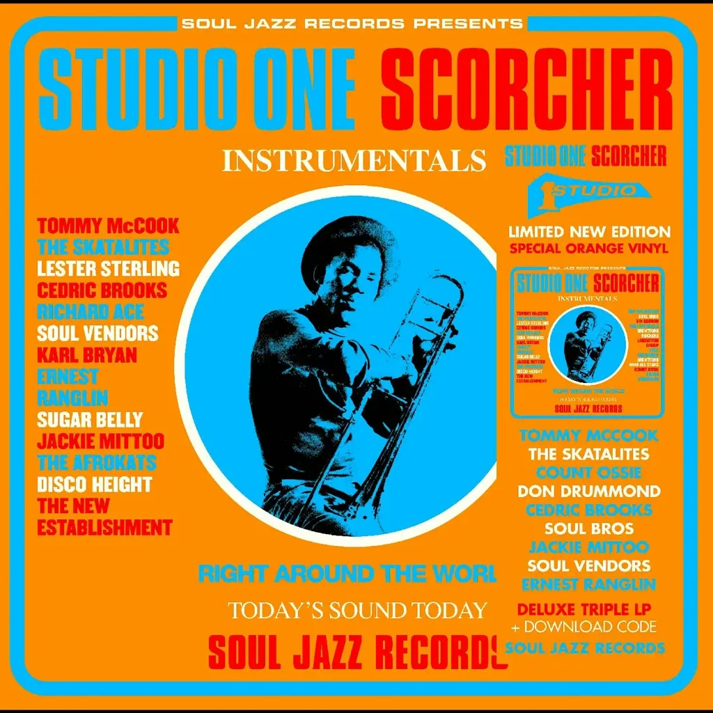 Album artwork for STUDIO ONE SCORCHER by Soul Jazz Records presents