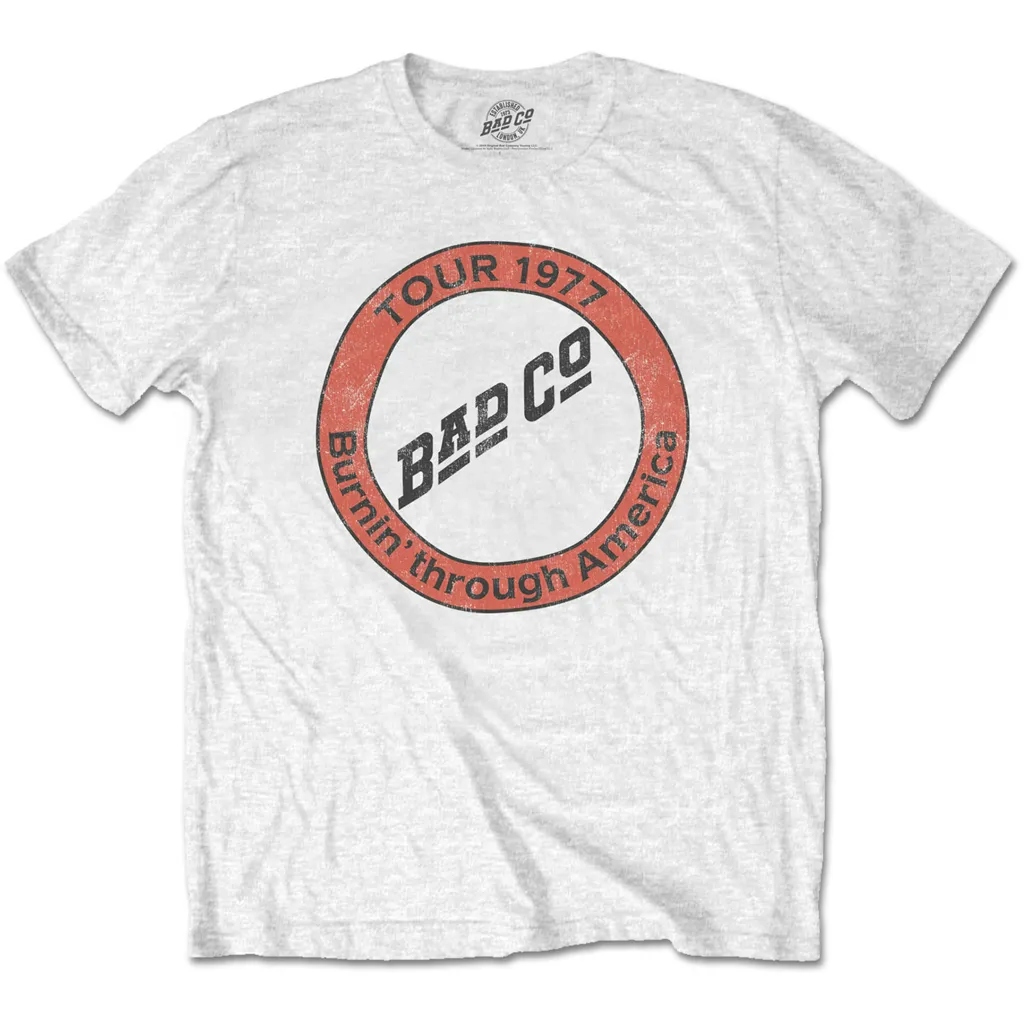 Album artwork for Unisex T-Shirt Burnin' Through America by Bad Company