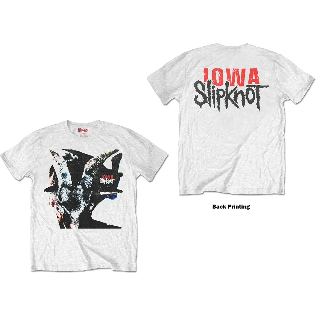 Album artwork for Unisex T-Shirt Iowa Goat Shadow Back Print by Slipknot