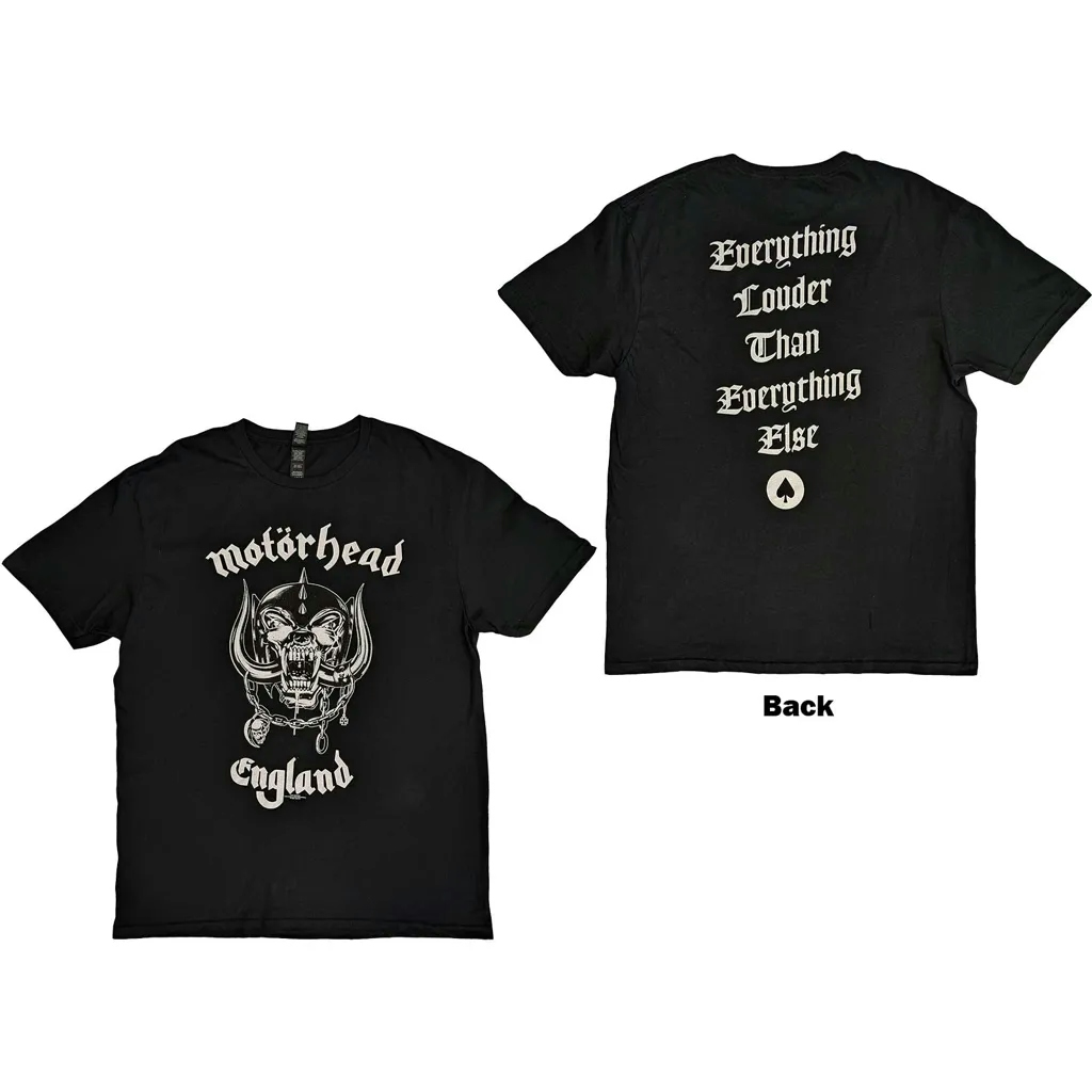 Album artwork for Unisex T-Shirt England Back Print by Motorhead
