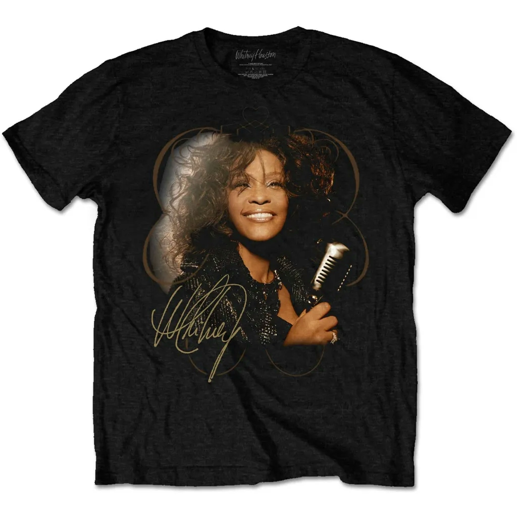 Album artwork for Unisex T-Shirt Vintage Mic Photo by Whitney Houston