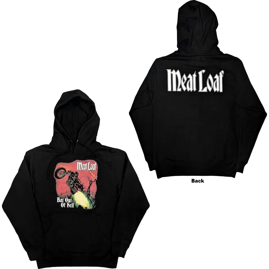 Album artwork for Unisex Pullover Hoodie Bat Out Of Hell Back Print by Meat Loaf