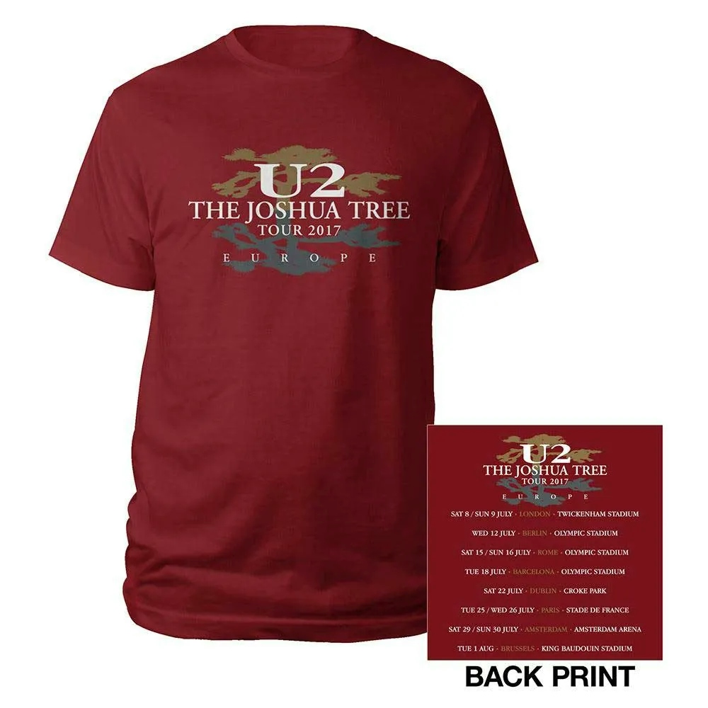 Album artwork for Unisex T-Shirt Joshua Tree 2017 Back Print by U2