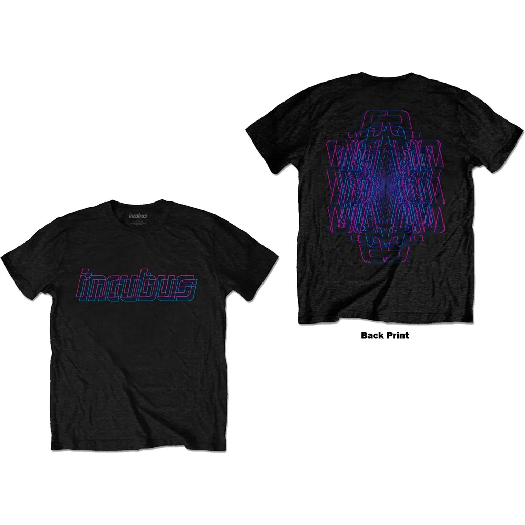 Album artwork for Unisex T-Shirt Trippy Neon Back Print by Incubus