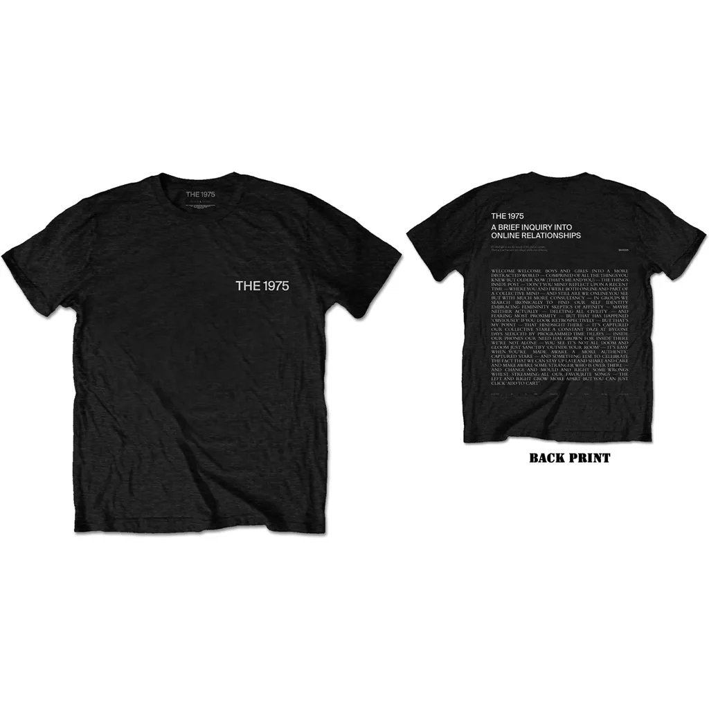 Album artwork for Unisex T-Shirt ABIIOR Welcome Welcome Version 2. Back Print by The 1975