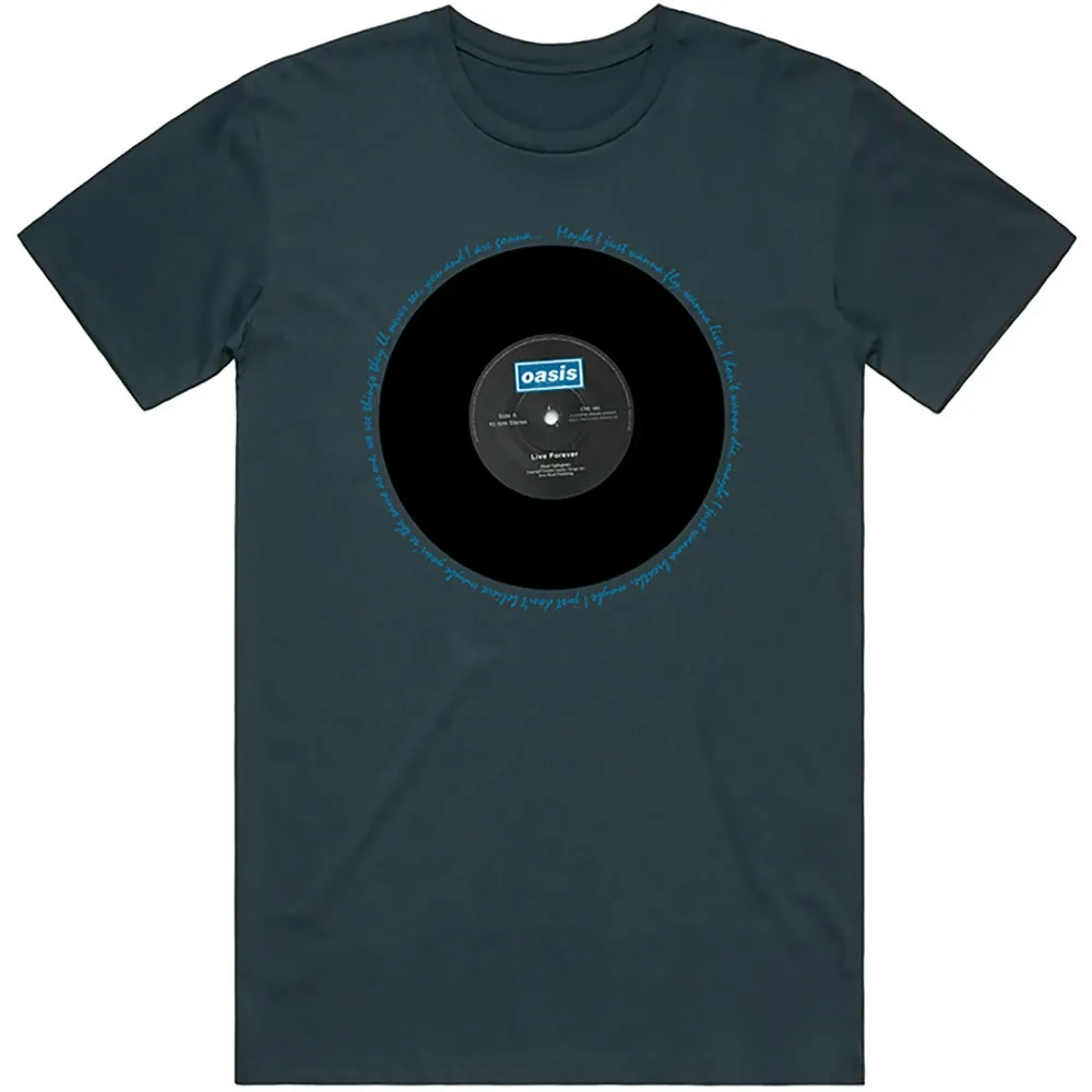Album artwork for Unisex T-Shirt Live Forever Single by Oasis
